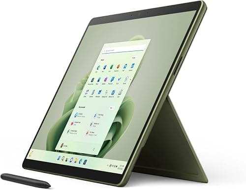 Microsoft Surface Pro 9-13 Inch 2-in-1 Tablet PC - Green - Intel Core i5, 16GB RAM, 256GB SSD - Windows 11 Home - Device only, UK plug, 2022 model على Amazon.ae - متتبع الأسعار