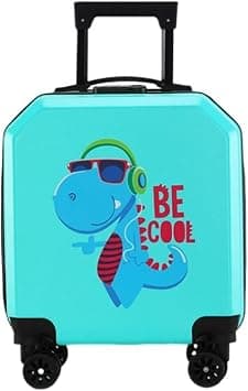 MOTIM Kids Luggage, Cartoon Pattern Rolling Trolley Case,Portable Children Suitcase with Wheel, Carry-On Travel (Green Dragon, 20-inch) on Amazon - Best Deal Finder