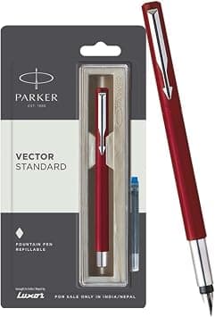 Parker Vector Standard CT Fountain Pen (Red) With Free Cartridge on Amazon.sa - Price Tracker