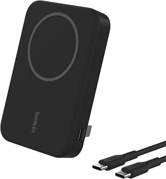 Belkin BoostCharge Pro Wireless Power Bank 8000mAh, 15W with Qi2, MagSafe Compatible Portable Charger + Built-in Pop-up Kickstand, For iPhone 17, iPhone Air, iPhone 16, 15, 14, Pixelsnap and More on Amazon.ae - Price Tracker