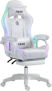 Computer Gaming Chairs Video Game Chairs LED Light Ergonomic Office Massage Chair Lumbar Support and Adjustable Back Bench Secure Handrail Latex Cushion على Amazon.ae - متتبع الأسعار