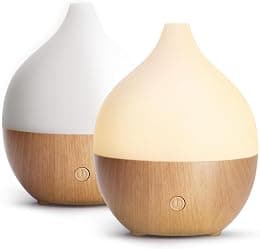 SALKING Scent Diffuser Small Ultrasonic Aromatherapy Diffuser with Auto Shut Off Function Warm White Wood Grain for Home Office 100ml 2pcs - Amazon.ae Price Tracker