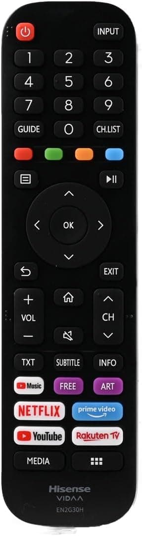 Original Hisense VIDAA Remote Control EN2G30H on Amazon.ae - Price Tracker