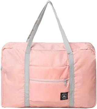 Portable Travel Bag Foldable Luggage Hand Travel Bag Foldable Travel Duffel Bag (Pink) on Amazon - Best Deal Finder