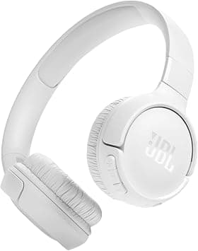 JBL Tune 520BT Wireless On-Ear Headphones, Pure Bass Sound, 57H Battery with Speed Charge, Hands-Free Call + Voice Aware, Multi-Point Connection, Lightweight and Foldable - White, JBLT520BTWHTEU على Amazon.ae - متتبع الأسعار