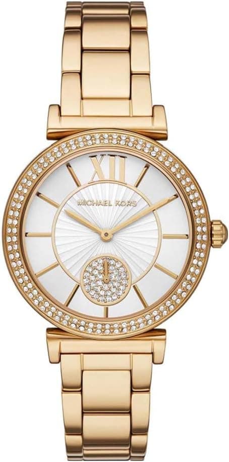 Michael Kors Abbey Watch for Women, Quartz movement with Stainless steel or Leather strap on Amazon - Best Deal Finder