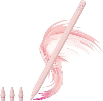 Uogic Stylus Pen for iPad, 14 Mins Fast Charging, Palm Rejection, Bluetooth, Active Pencil for (2018-2024) iPad 6/7/8/9/10, Pro M4/11/12.9", mini 5/6, Air M2/3/4/5 على Amazon.ae - متتبع الأسعار