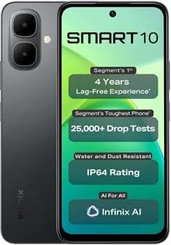 Infinix SMART 10 (X6725) Smartphone | 4GB RAM + 64GB Storage | 4G on Amazon.ae - Price Tracker