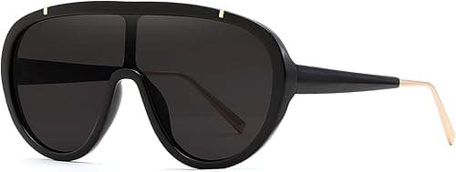 FEISEDY Sunglasses Women Oversized One Piece Frame UV400 Sun Glasses Trendy Retro Shades B2580 on Amazon.ae - Price Tracker