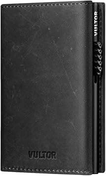 Card Holder Wallet with Coin Pocket Magnetic Closure Pop Up Cards With ID Window Leather Wallet for Cash & Credit Cards on Amazon.ae - Price Tracker