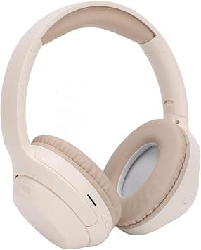 Wireless Over Ear Headphone, Foldable Noise Cancelling Over-ear Headsets Support Bluetooth & 3.5mm Interface Deep Bass Stereo Foldable Headset for Mobile/PC/TV/Travel/Office (Khaki) on Amazon.ae - Price Tracker