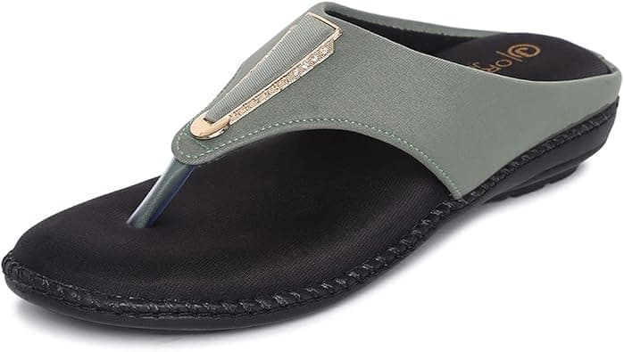 ORTHO JOY Fancy doctor slippers | Stylish chappal for women | Comfortable flat sandals for women stylish on Amazon.ae - Price Tracker