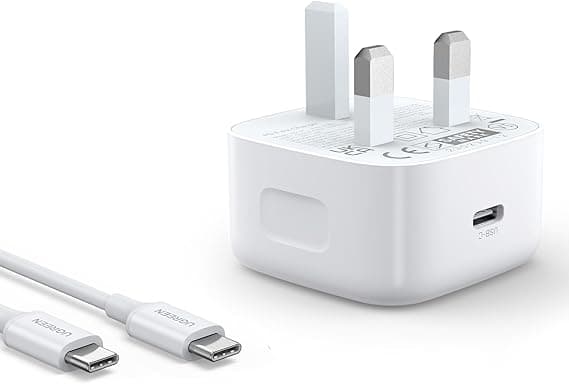 UGREEN PD 20W iPhone 16 Charger Cable Set Type C Fast Charging Adapter Cord Wall Plug with 60W USB C Cable 1M Charger Head Compatible for iPhone 16 Pro Max/16 e/15, iPad,etc on Amazon.ae - Price Tracker