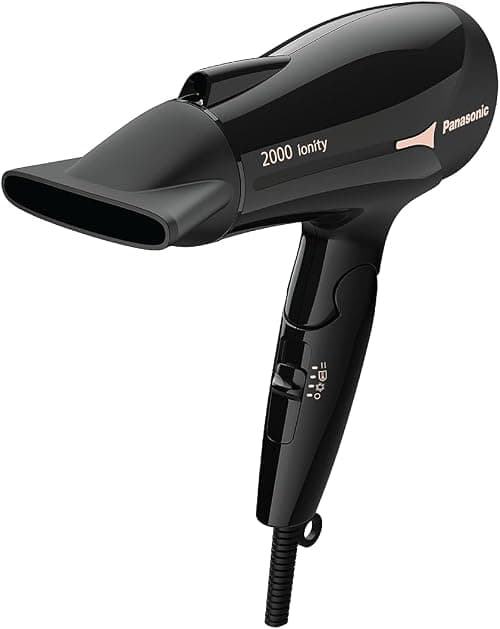 Panasonic EH-NE66-K685 2000W Ionic Hair Dryer with 2300W Drying Power, 3 Speed Selections, Heat Protection Mode, Slim Nozzle, Foldable Handle, External Ion Outlet, Made in Thailand on Amazon.sa - Price Tracker