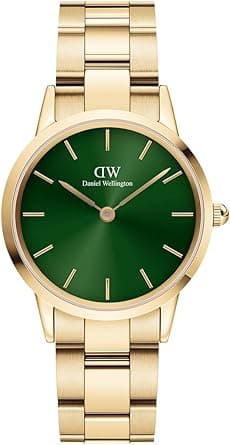 Daniel Wellington Unisex_Adult Analog Quartz Watch Iconic-Link-Amber-nconf on Amazon.ae - Price Tracker