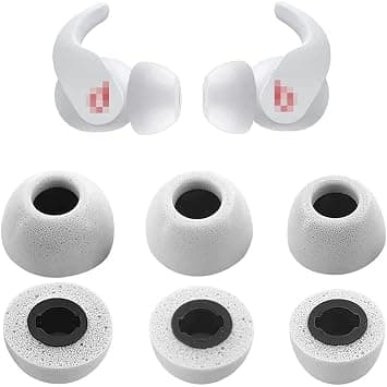 Memory Foam Ear Tips Compatible with Beats Fit Pro, Bluetooth 5, White, 6PCS (S/M/L Each Size 1 Pair), Earbuds Only, Noise Cancelling, In Ear, Adult, Unisex, Accessory on Amazon.ae - Price Tracker