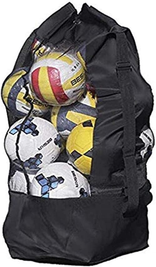 Heavy Duty Mesh Ball Bag with Adjustable Strap Extra Large Drawstring Sports Ball Bag Ideal for Soccer Basketball Football Volleyball Baseball Swimming Gear Coach Equipment Storage Durable on Amazon.ae - Price Tracker