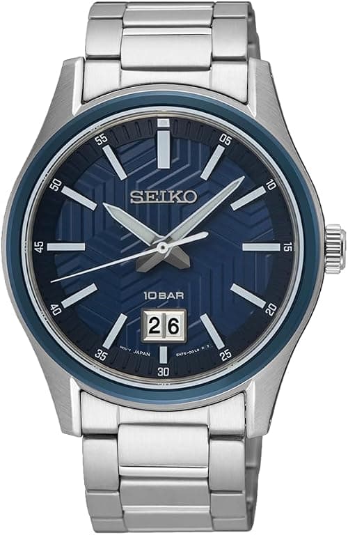 SEIKO Men's Analogue Quartz Watch with Stainless Steel Strap SUR559P1 on Amazon - Best Deal Finder