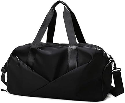 FC22 Sports Gym Bag for Women, Workout Duffel Bag Travel Bags Swim Sports Travel Gym Bag with Dry Wet Pocket and Shoe Compartment Travel bag Yoga Bag (Black) on Amazon.ae - Price Tracker