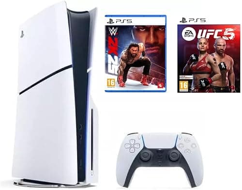 Sony PlayStation 5 Slim Disc with UFC 5 and WWE 2K25 - International Version on Amazon.ae - Price Tracker