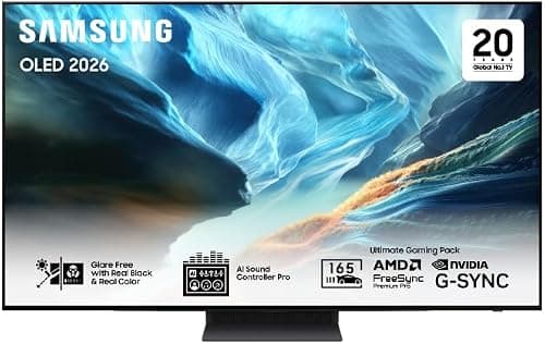 Samsung 65 Inch OLED TV, S90H, 4K, HDR 10+, Motion Xcelerator 165Hz, Dolby Atmos, Glare Free with Real Black & Real Color, LaserSlim, AI Upscaling, G-Sync, Smart TV QA65S90HAEXSA (2026 - KSA Version) on Amazon.sa - Price Tracker