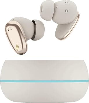 Premium Wireless Atom Earbuds | Bluetooth 5.3 in-Ear Headphones with Mic | Deep Bass, ENC Noise Cancellation, Touch Control, IPX5 Waterproof, 30H Playtime, Fast Charging - Beige on Amazon.ae - Price Tracker