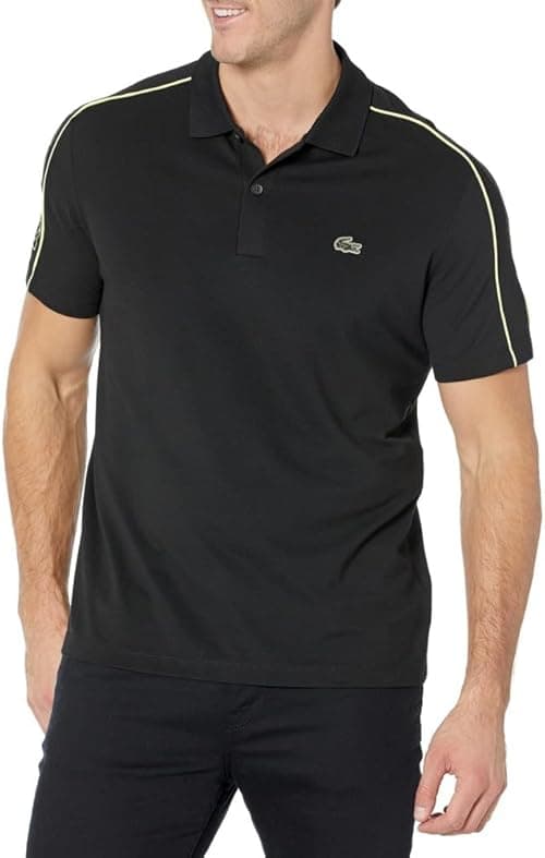 Lacoste mens Short Sleeve Piping Polo Shirt Polo Shirt on Amazon.ae - Price Tracker