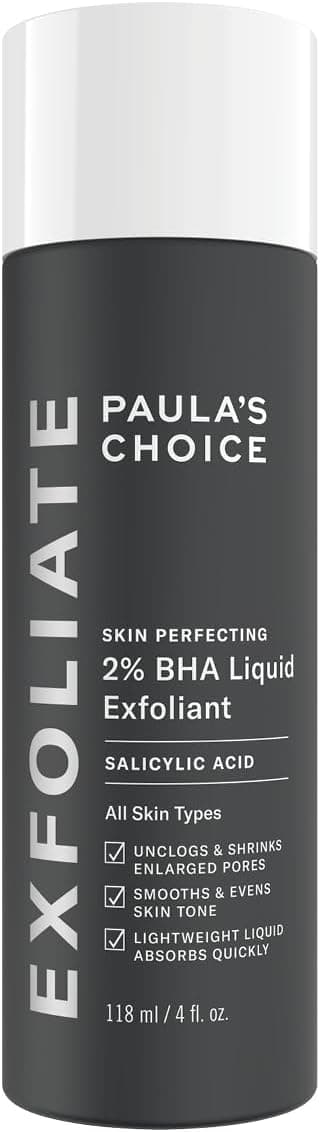 Paula's Choice SKIN PERFECTING 2% BHA Liquid Exfoliant - Face Exfoliating Peel Fights Blackheads & Enlarged Pores - with Salicylic Acid - Combination & Oily Skin - 118 ml on Amazon.ae - Price Tracker