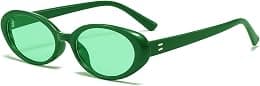 Retro Oval Sunglasses for Women Men Fashion Small Oval Sunglasses 90s Vintage Shades - Amazon.ae Price Tracker