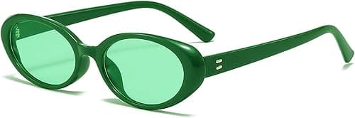 Retro Oval Sunglasses for Women Men Fashion Small Oval Sunglasses 90s Vintage Shades on Amazon.ae - Price Tracker