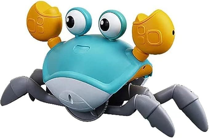 SKY-TOUCH Electric Runaway Crab Crawling Crab Baby Toy with Music and LED Light Up Toddler Interactive Learning Development Toy with Automatically Avoid Obstacles For Babies, Toddlers and Kids on Amazon.ae - Price Tracker