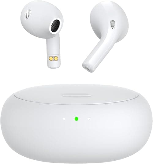 Bluetooth Headphones AI Smart Wireless Earbuds with Translation, Waterproof, Meeting Minutes, Long Battery Life, Black (White) on Amazon.ae - Price Tracker