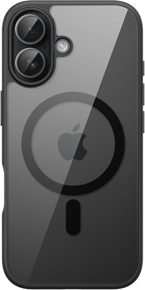 JETech Magnetic Case for iPhone 17 6.3-Inch Compatible with MagSafe, Shockproof Phone Bumper Cover, Solid Color Matte TPU Frame, Anti-Scratch Clear Back (Black) on Amazon - Best Deal Finder