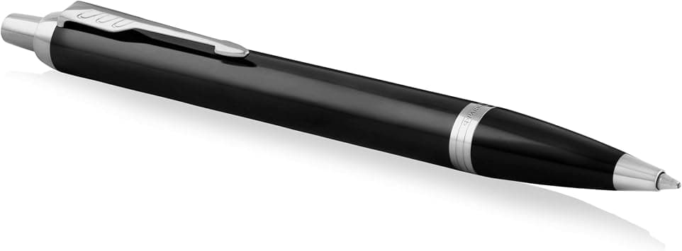 Parker Im Ballpoint Pen | Black Lacquer With Chrome Trim | Medium Point Ink Refill | Gift Box| 8363, 1931665 on Amazon.sa - Price Tracker