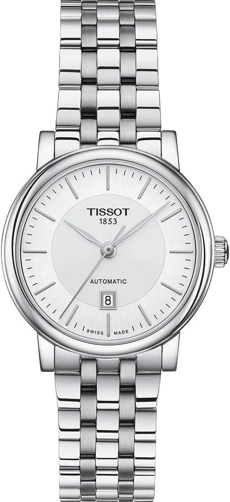 Tissot Silver Dial Stainless Steel Strap Analogue Automatic Wrist Luxury Watch for Women on Amazon.ae - Price Tracker