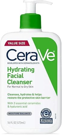 CeraVe Hydrating Facial Cleanser | Moisturizing Non-Foaming Face Wash with Hyaluronic Acid, Ceramides and Glycerin | Fragrance Free Paraben Free | 16 Fluid Ounce on Amazon.ae - Price Tracker