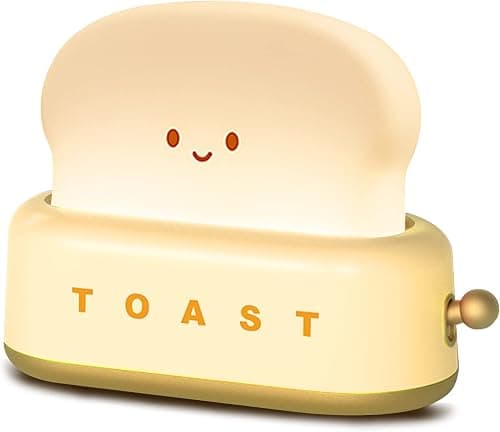 QANYI Small Table Lamp, Cute Toast Bread LED Bedroom Nightstand Light with Timer and Rechargeable, Cool Birthday Gift for Baby Kids Children Girls Boys on Amazon.ae - Price Tracker