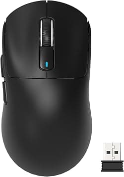 ماوس العاب لاسلكي خفيف الوزن من اتاك شارك X3 مع وضع ثلاثي 2.4G/USB-C سلكي/بلوتوث، حتى 26K DPI، مستشعر بصري PAW3395، مفتاح كايله GM8.0، 5 ازرار قابلة للبرمجة للكمبيوتر/ويندوز/ماك (اسود) على أمازون - دليلك لأفضل العروض