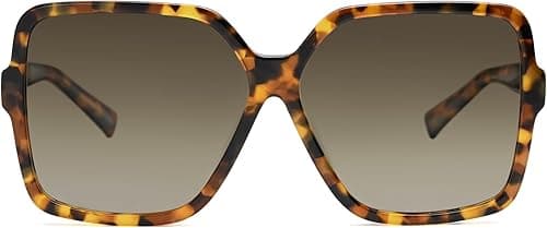 Dollger Oversized Square Sunglasses for Women Big Large Wide Fashion Shades for Men UV Protection Unisex on Amazon.ae - Price Tracker