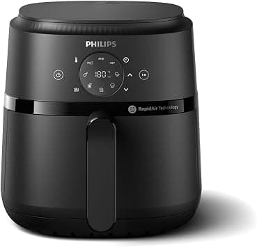 Philips Airfryer 3000 Series Hot Air Fryer, 7.2 L, Cooking Window, 16-in-1 Cooking Functions, RapidAir Plus Technology, Fat Removal, HomeID Recipe App, Effortless Cleaning (NA340/00) on Amazon - Best Deal Finder
