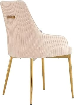 LANNY Dining Room/Restaurant Chair/Hotel chair/Office Visitor Chair/Modern Medium Back Luxury Fabric Dining Chair (beige 2) on Amazon.ae - Price Tracker