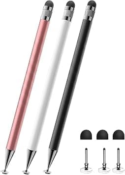Stylus Pen 2 in 1 for Touch Screens, Universal High Precision and Sensitivity Stylus, Compatible with Apple iPad Pro Air Mini iPhone Android Samsung Galaxy, 3 Pcs on Amazon.ae - Price Tracker