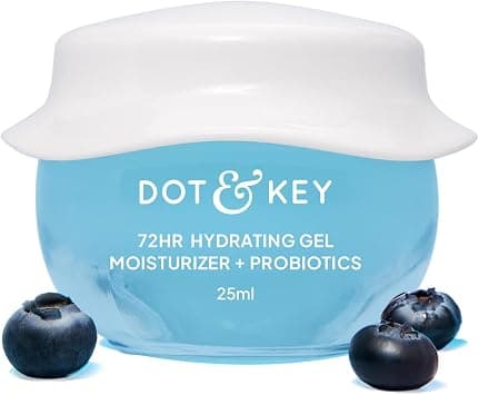 DOT & KEY 72Hr Hydrating Gel+Probiotics Moisturizer For Face With Hyaluronic Acid, Kombucha Rice Water Lightweight Gel Dull, Tired Uneven Skin Tone I All Types 25Ml على Amazon.ae - متتبع الأسعار