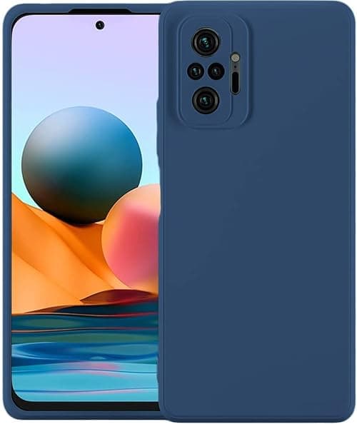 Emodil Case For Xiaomi Redmi Note 10 Pro/Note Pro Max Cover Blue Slim Fit Soft Back Tpu Flexible Silicone Matte ® (Blue) on Amazon.ae - Price Tracker