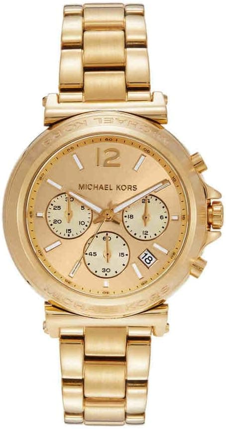 Oversized Golden Tone Maren Chronograph Watch by Michael Kors on Amazon - Best Deal Finder