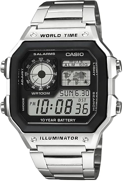 Casio Men's Digital Dial Stainless Steel on Amazon.ae - Price Tracker