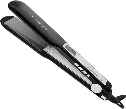 Hair Straightener Ceramic Coated Negative Ion Flat Iron with LCD Digital Display Temperature Range From 80℃ to 230℃ Fast Heating on Amazon.ae - Price Tracker