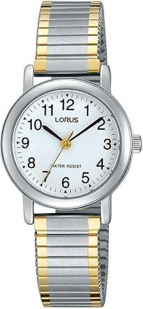 Lorus Lady Female Wristwatch - Quartz Casual Stainless steel Band and case Grey Analog White Dial - RRS79VX5 on Amazon.ae - Price Tracker