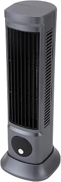 Bladeless Desk Tower Fan, Vertical Table Fan with 3 Speeds, USB Rechargeable Ultra Quiet for Bedroom, Home Office, Dormitory على Amazon.ae - متتبع الأسعار