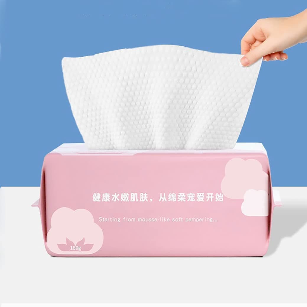 McMola Disposable Face Towel Face Cloths for Washing Soft Cotton Dry Wipes Facial Cloths Towelettes for Washing and Drying, 100 Count Facial Tissue for Cleansing, Skincare and Makeup Remover on Amazon.ae - Price Tracker